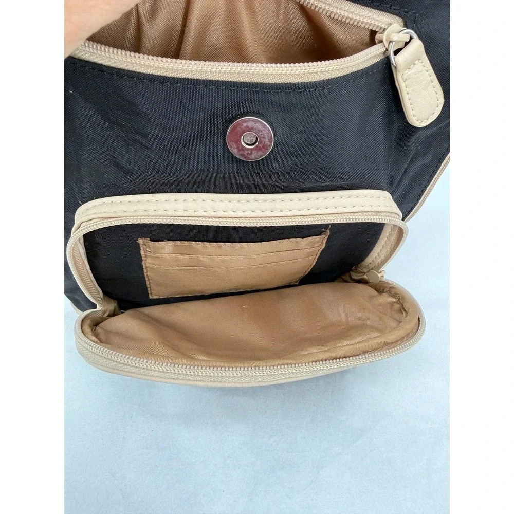 MultiSac Crossbody Backpack-Like Bag Two Tone Multi Pocket Organizer Travel